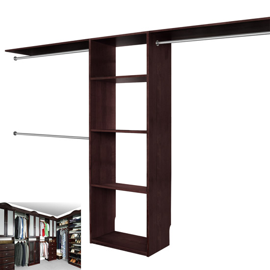 Walk In Closet Organizer System ESPRESSO