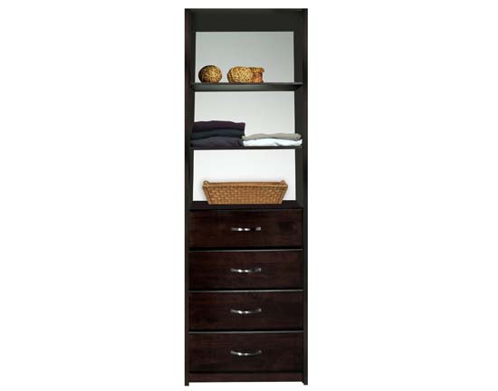 Walk In Closet Organizers Tower Pre Configured #10