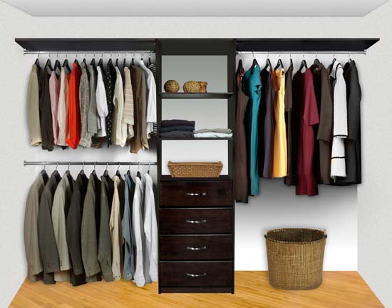 Walk In Closet Organizers Pre Configured #3